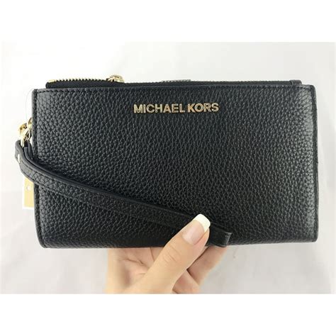 michael kors jet set travel large phone wristlet|Jet Set Large Leather Smartphone Wristlet Wallet .